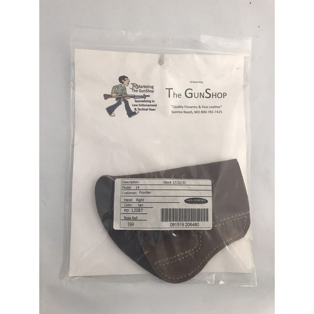 Ross Leather Premium Right Hand RH in Waist‎ Band IWB Glock 17/22/19/23 Holster